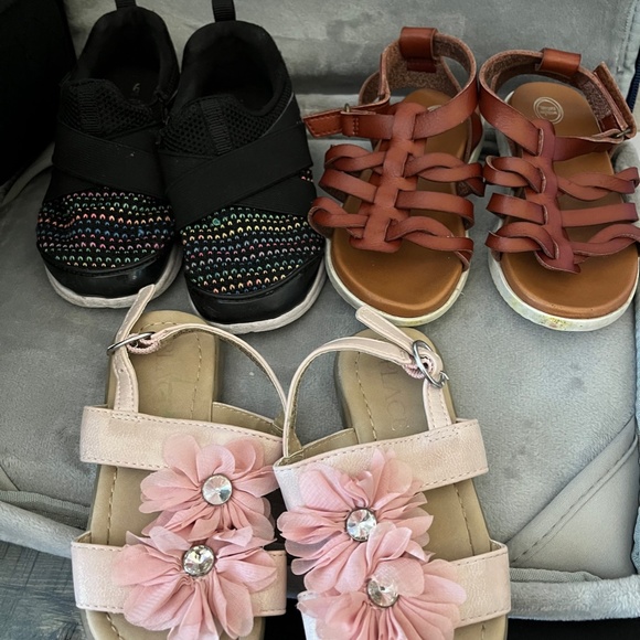 Other - Bundle of Girl Toddler Shoes -3 pair
